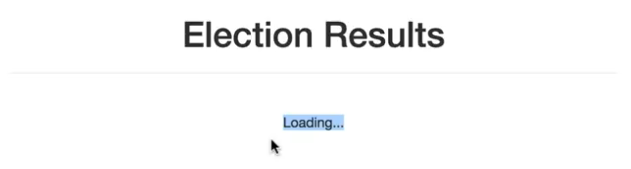 Election Loadig Screen